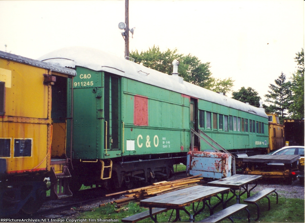 C&O 911245 car at the Saginaw railway museum